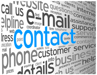 "CONTACT" Tag Cloud (call us details customer service hotline)