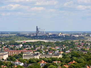 Chełm, Widok na cementownie  © Artur Rorat