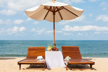 Свадебный ужин на пляже