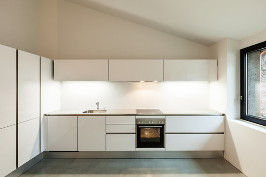 Interior of stylish modern house, kitchen