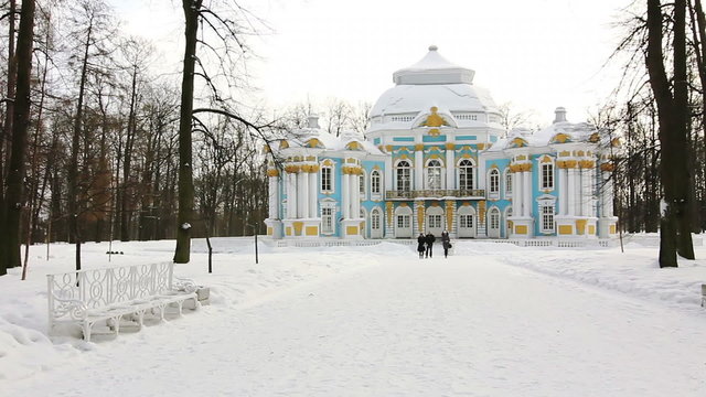 PAN of The Hermitage Pavilion in Pushkin, St. Petersburg, Rus