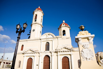 Fototapeta na wymiar Cathedral of Cienfuegos, Cuba