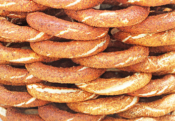 Simit - traditional turkish bagels
