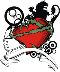 heraldic heart coat of arms1