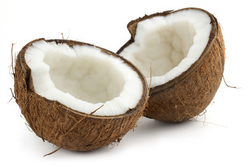 coconut cutted in half © Paulista