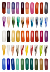 Collection of Finger Nails Cutout