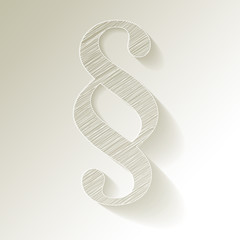 Paragraf Scribble Hintergrund weiss