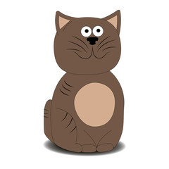 Illustration of very cute kitten