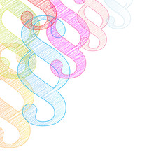 Paragraf Scribble Malstift Ecke