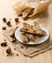 Traditional Italian biscotti