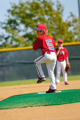 Little league pitcher