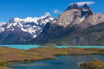Naklejka na ściany i meble Park Narodowy Torres del Paine, Patagonia, Chile