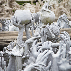 Obraz premium Wat Rong Khun in Chiang Rai; Thailand