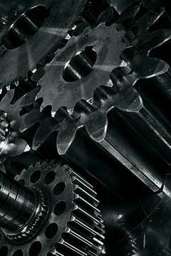 titanium and steel engineering gears