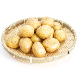 New potato isolated on white background