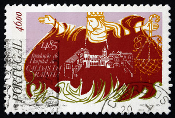 Postage stamp Portugal 1985 Caldas da Rainha Hospital