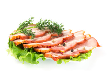 Bacon whit dill and pepper