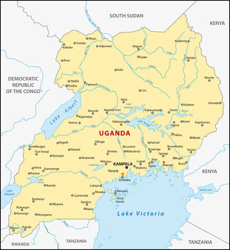 Uganda map