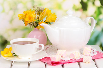 Beautiful set with tea