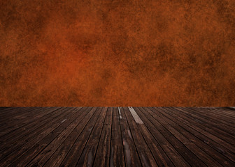 wall and wood texture. background 