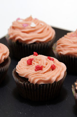Cupcakes au chocolat et glaçage crème au beurre