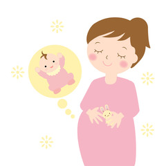 妊婦さんと赤ちゃん