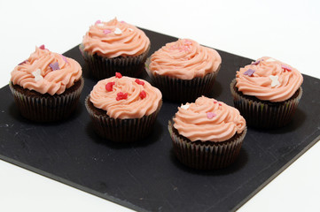 Cupcakes au chocolat et glaçage crème au beurre
