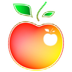 Colored apple