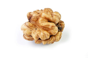 Walnuts, isolated over white