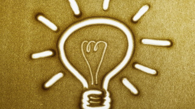 Lamp, Sand Painting, stop motion animation
