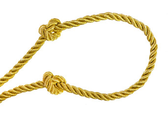 Knots on gold rope