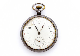 Vintage pocket watch isolated - 50751544