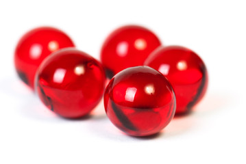 pills isolated on white background