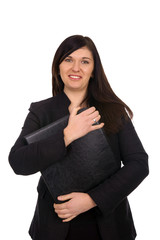 Business woman with a folder