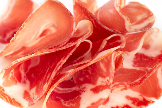 Thinly sliced ​​ham