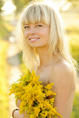 attractive, beauty, blonde, girl, natural, smiling,