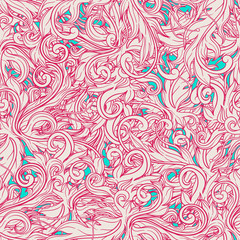 pink floral abstract pattern