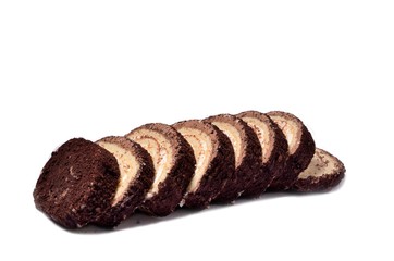 sponge cake with chocolate crumb