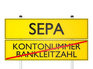 SEPA / Kontonummer, Bankleitzahl - 3D