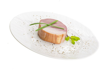 Bacon with vegetables