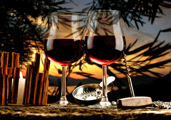 bicchieri di vino