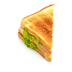 fresh sandwich isolated on  white