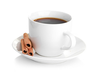 cup coffee with cinnamon