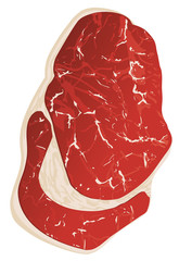 Vector Illustration of a entrecote steak