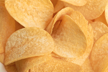 Potato chips background