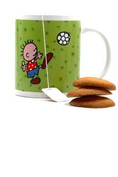 Taza de t&eacute; con pastas