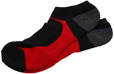 Pair Of Athletic Socks Over White