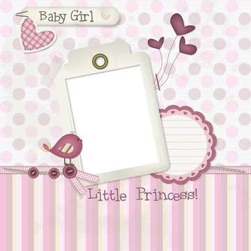 Baby Girl - Scrapbook - Place your photo and text