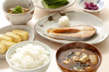 和食の朝食