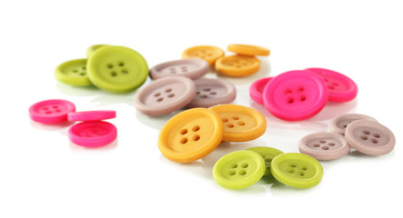 Bright colored buttons